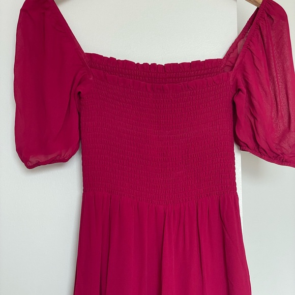 Reformation Meadow midi dress - Size 2 - Rhubarb color - Picture 3 of 5